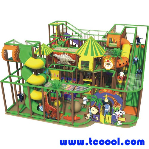 Tincool Amusement Jungle Themed Soft Playground Naughty Castle for Children