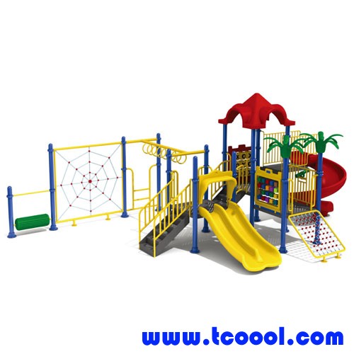 Tincool Amusement Outdoor Plastic Toy Swing Slide Outdoor Playground  Combination TC-A140010