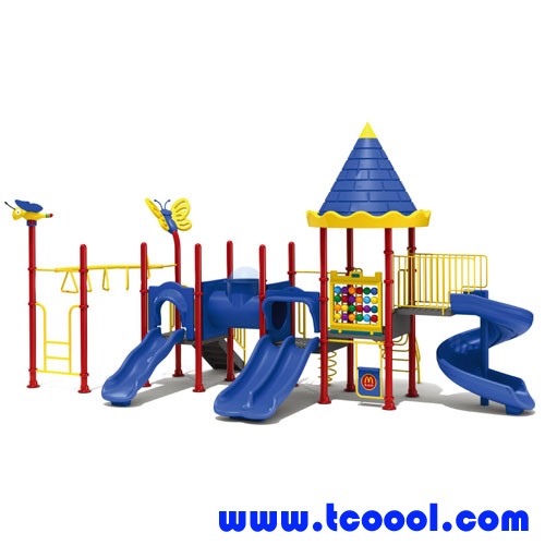 Tincool Amusement Newest Outdoor Playground Kids Amusement Park Equipment Galvanized Steel LLDPE