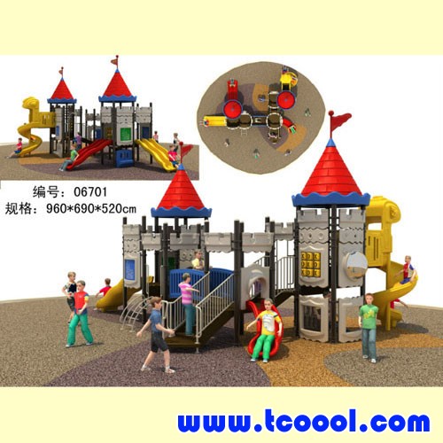 Tincool Outdoor Slide Safe EU Standard Large Amusement Outdoor Playground with Multi Function
