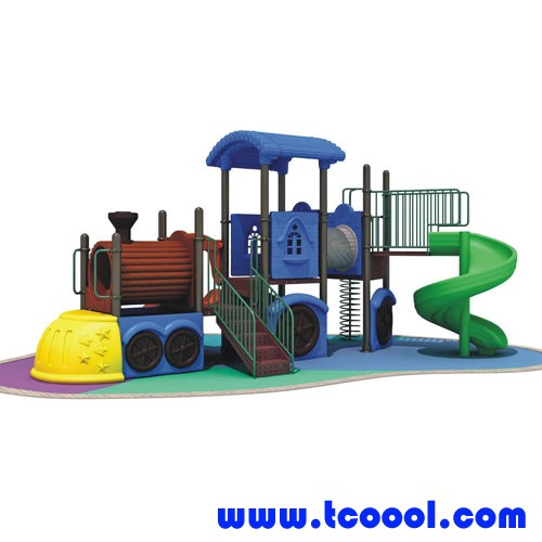 Tincool Amusement Children Outdoor Amusement Playground Slide Plastic and Galvanized Steel