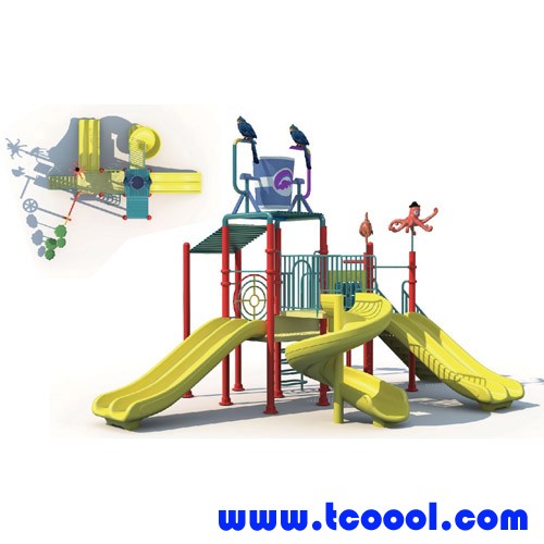 Tincool Amusement Children Water House Water Slide for Swimming Pool