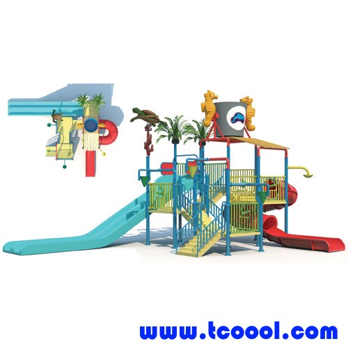 Tincool Amusement Children Water Slide Water Spray