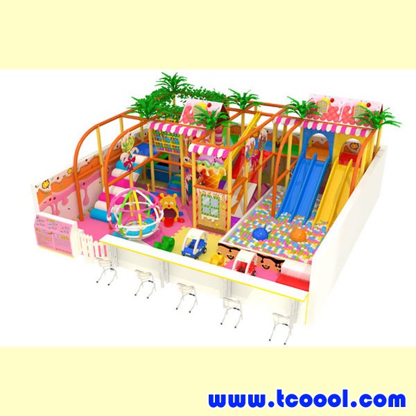 Tincool Amusement Children Indoor Soft Playground Galvanized Steel and PVC